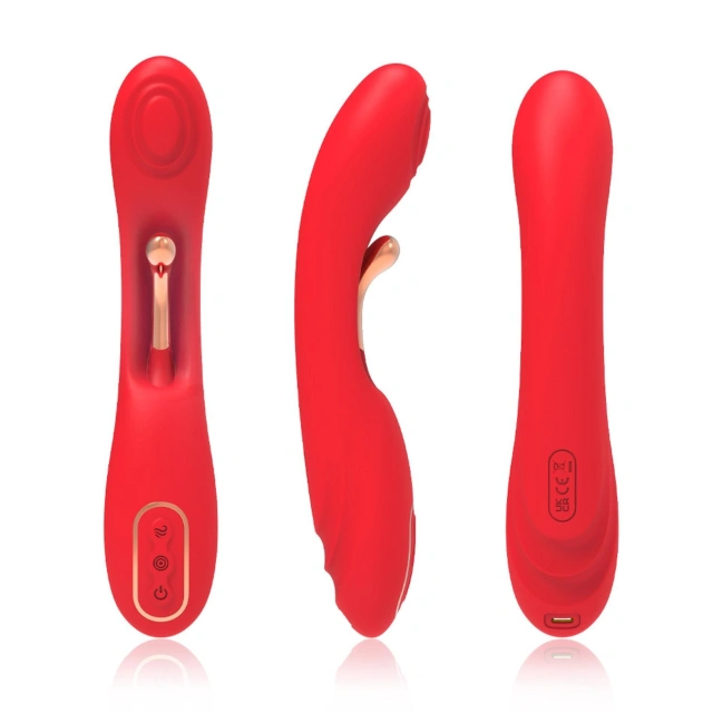 Wibrator Punktu G Fishhook Red Dual-point Vibration B - Series Joy Czerwony | 100% ORYGINAŁ| DYSKRETNA PRZESYŁKA
